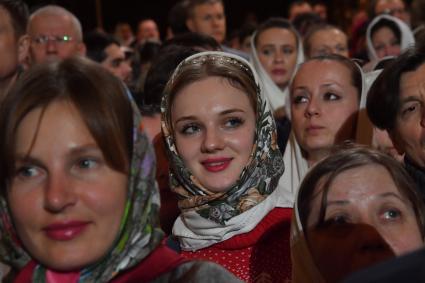 Рождественское богослужение в храме Христа Спасителя в Москве