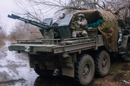 Бойцы ПВО под Донецком