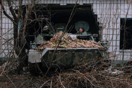 Бойцы ПВО под Донецком