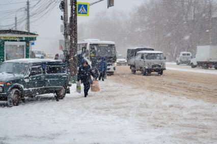 Снег в Воронеже