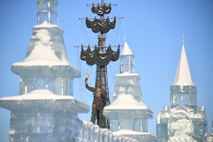 Фестиваль ледяных и снежных скульптур `Ледовая Москва` в парке`Музеон`