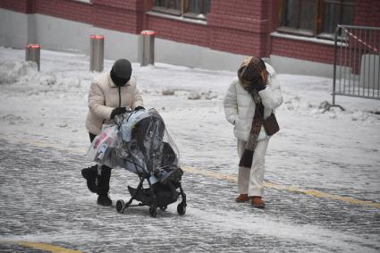 Снегопад в Москве