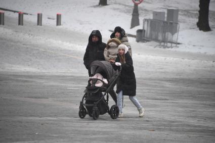 Снегопад в Москве