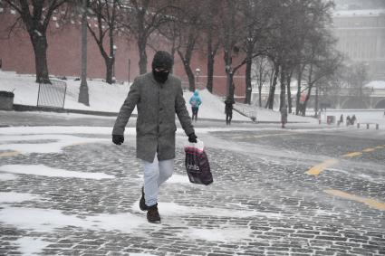 Снегопад в Москве