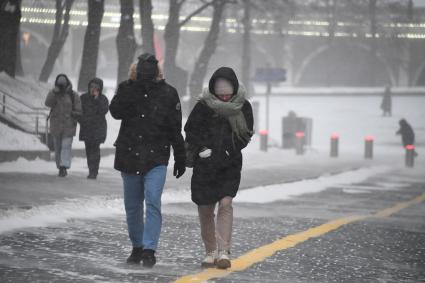 Снегопад в Москве