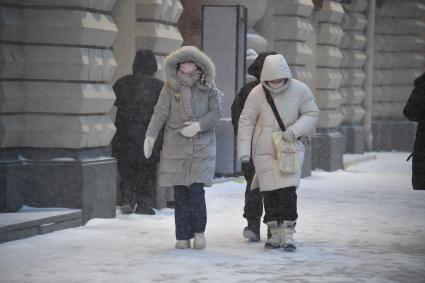 Снегопад в Москве