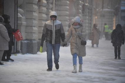 Снегопад в Москве