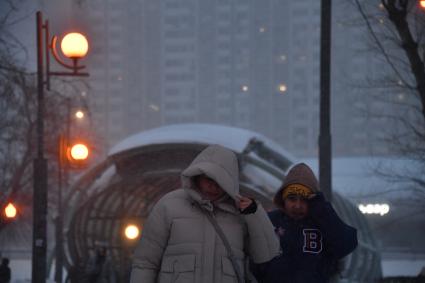 Сильный снегопад в Москве