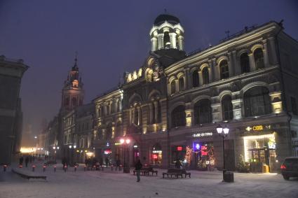 Сильный снегопад в Москве