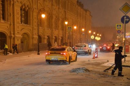 Сильный снегопад в Москве