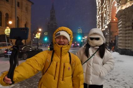 Сильный снегопад в Москве