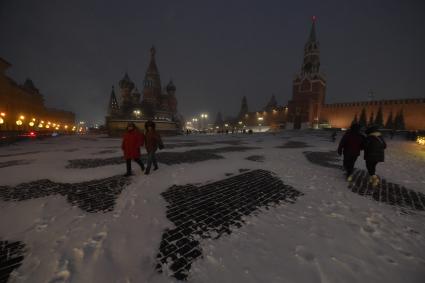 Сильный снегопад в Москве