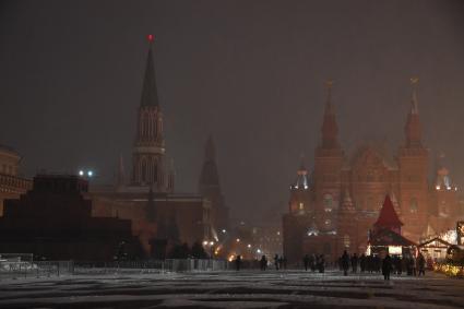 Сильный снегопад в Москве