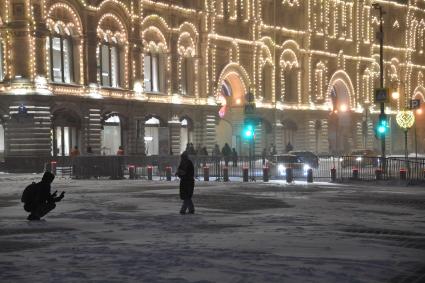 Сильный снегопад в Москве