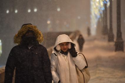 Сильный снегопад в Москве