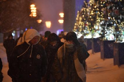 Сильный снегопад в Москве