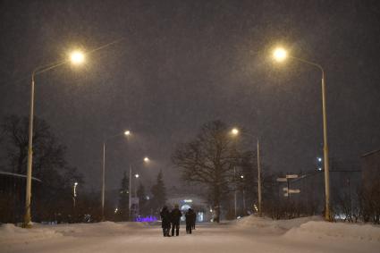 Сильный снегопад в Москве