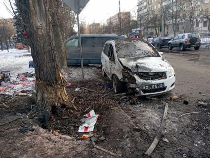 Последствия обстрела ВСУ рынка в Донецке