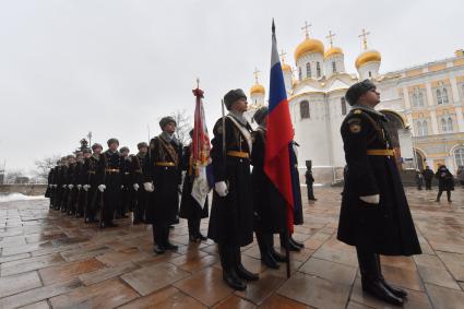 Принятие присяги военнослужащими Президентского полка России