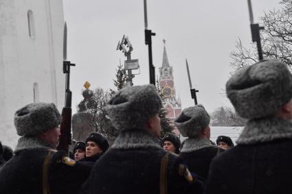 Принятие присяги военнослужащими Президентского полка России