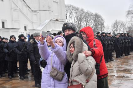 Принятие присяги военнослужащими Президентского полка России