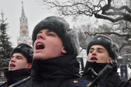 Принятие присяги военнослужащими Президентского полка России