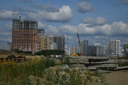 Строительство дороги в новом районе города