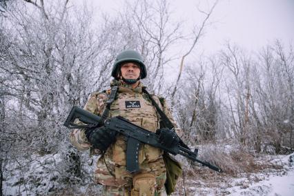 Военнослужащий мотопехотного подразделения с позывным `Бабай`