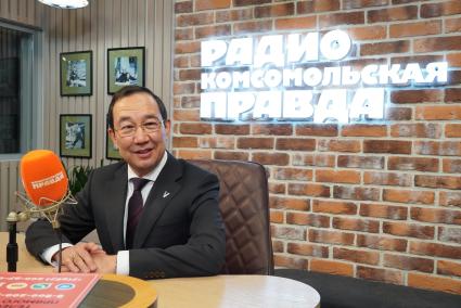 Айсен Николаев на радиостанции `Комсомольская правда`
