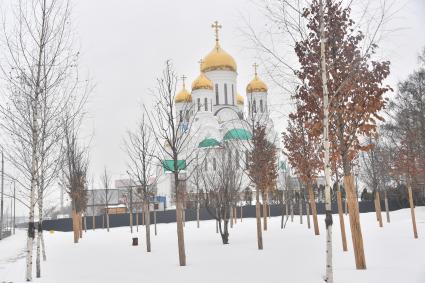 Строительство храма Успения Пресвятой Богородицы