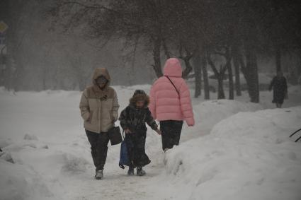 Снегопад в Москве