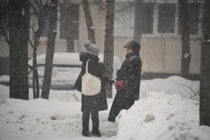 Снегопад в Москве