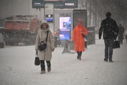 Снегопад в Москве