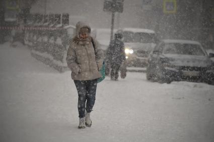 Снегопад в Москве