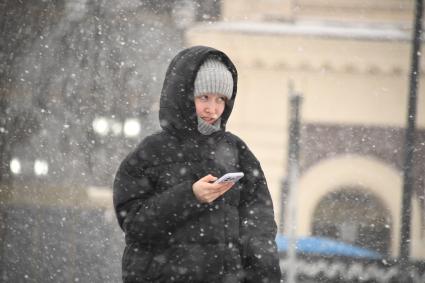 Снегопад в Москве