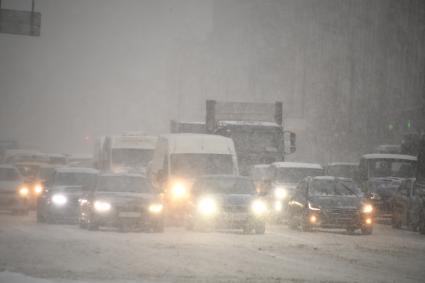 Снегопад в Москве