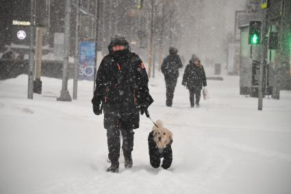 Снегопад в Москве