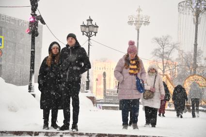 Снегопад в Москве