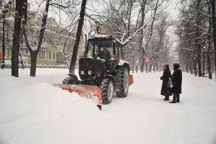 Снегопад в Москве