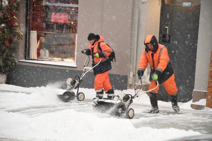 Снегопад в Москве