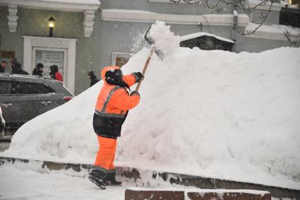 Снегопад в Москве