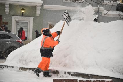 Снегопад в Москве