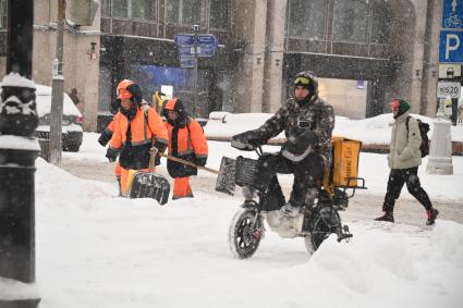 Снегопад в Москве