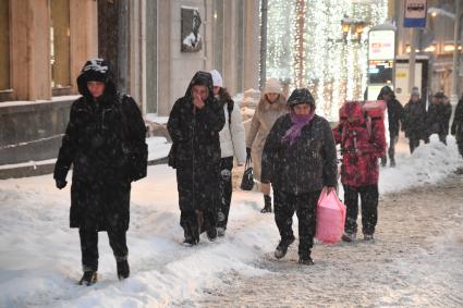 Снегопад в Москве