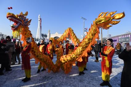 Празднование китайского Нового года на ВДНХ