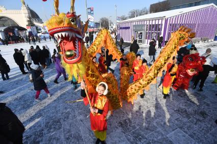 Празднование китайского Нового года на ВДНХ