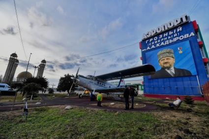 Виды вечернего Грозного