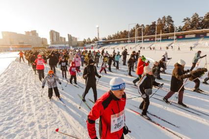 Всероссийская массовая гонка \"Лыжня России - 2024\" в Челябинске