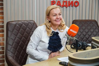 Ирина Швец на радиостанции `Комсомольская правда`