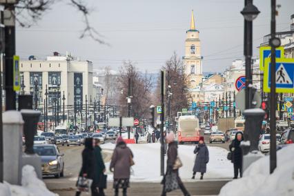 Виды центральной улицы Перми